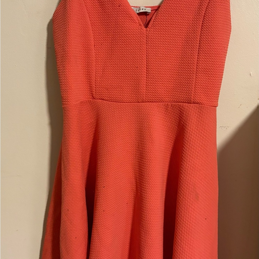 Haute Monde Coral Mini Dress